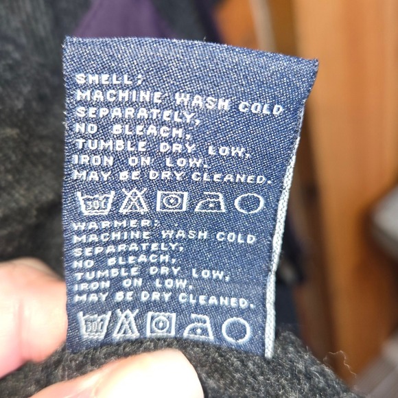 London Fog Womens 3X Purple Hooded Zip Up Jacket Water Resistant Lined Warm - Picture 6 of 7